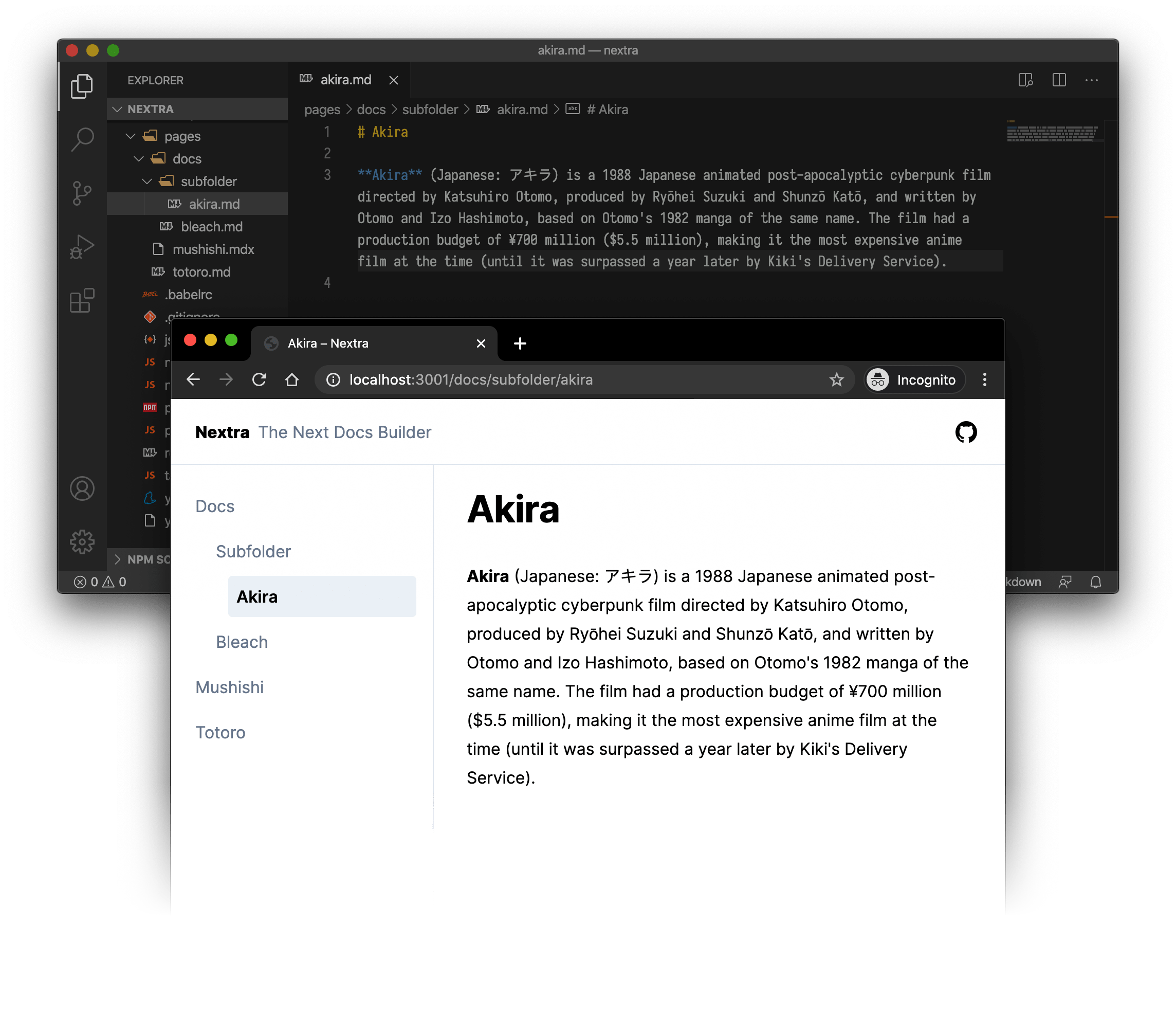Nextra Example